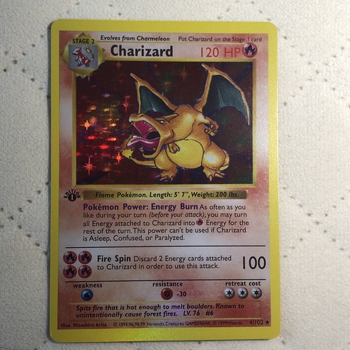1st edition charizard holo - 1st,