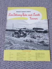 @Massey-Harris Dickie Side Delivery Rake & Swath Turner Spec Leaflet @