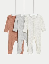 M&S Kids Baby 3pk Pure Cotton