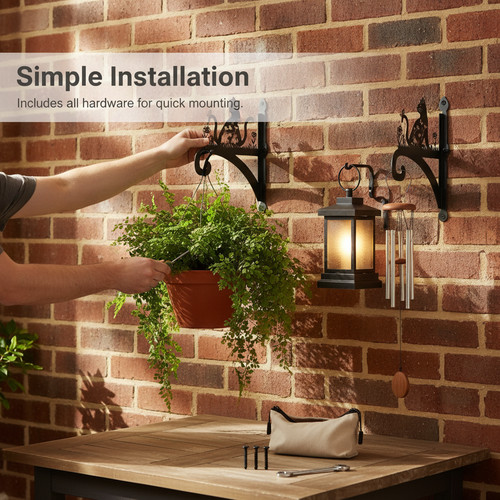 Metal wall mounted plant - wall,