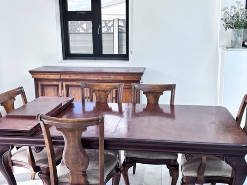 Extendable dining table - dining, and