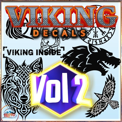 Viking symbols vinyl decals - ***viking,