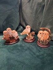 COUNTRY ARTISTS OWLS X3  BARN