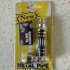 Metal Smoking Pipe Small Size Used Once But In Original Packaging With Filters