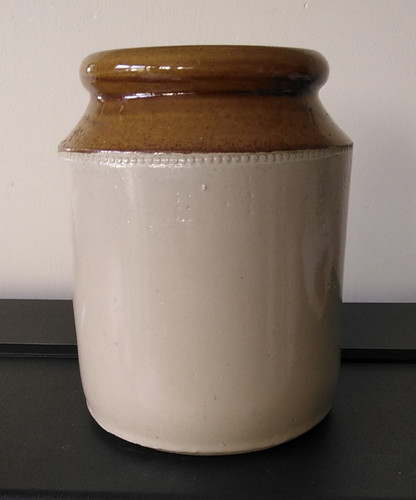 Vintage large heavy salt - heavy,