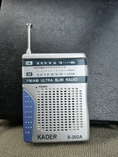 Kader S-202A FM/AM ultra Slim Radio Compact Radio