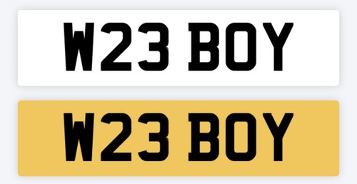 Boy private number - we, plate