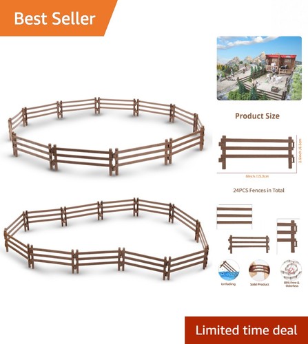 24pc plastic corral fencing - 24pc,
