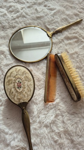 Vintage dressing table set - vintage,