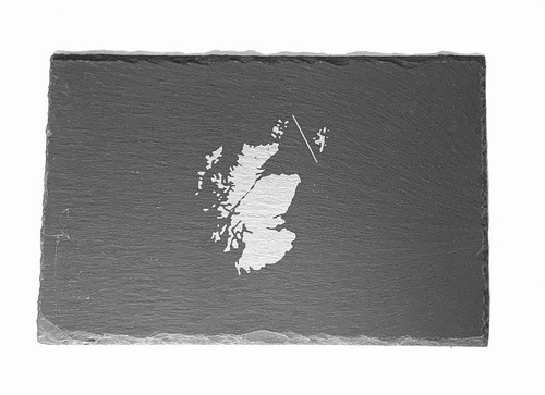Scotland map engraved rustic - scotland,
