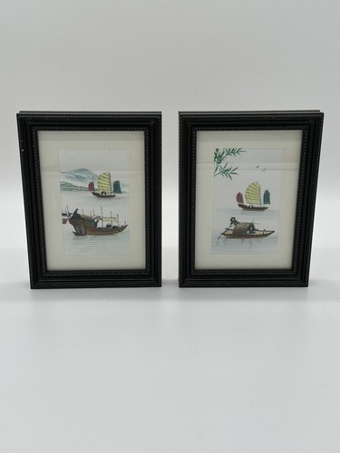 Vintage asian hand painted - hand,