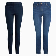 Next Ladies Skinny Super Stretch Jeans Button and Zip Med Blue/Indigo BNWOT 6/18