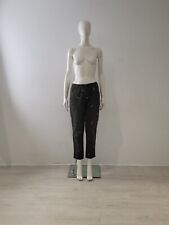 YMC You Must Create Green Trousers UK 6 EU 34 Insect Dragon Fly Bug Stitch Khaki