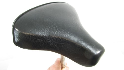 Black bicycle seat saddle - black,