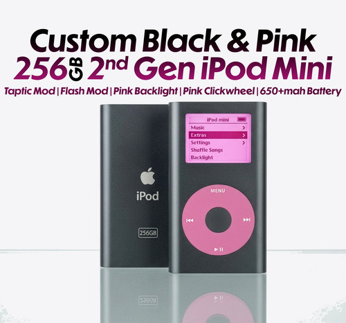 Black pink ipod mini - black, &