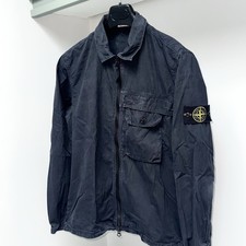STONE ISLAND Full Zip Badge Overshirt/Jacket Medium ptp21” RRP £420