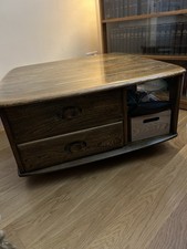 Ercol’s  Pandora’s Box Coffee Table,  2 Drawers & plenty of storage underneath 
