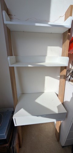 White habitat shelving unit - habitat,