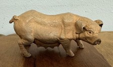 Bronze Sculpture of a Pig -