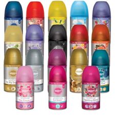 12 x Assorted AirPure Refills Automatic Spray Air Freshener Tins 250ml