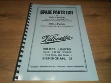 VELOCETTE 350 500 MSS VIPER VENON CLUBMAN SCRAMBLER THRUXTON PARTS BOOK - VELP12