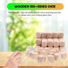 Unfinished Wooden Cubes Solid