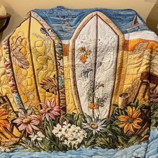 Tropical palm tree quilted - palm,