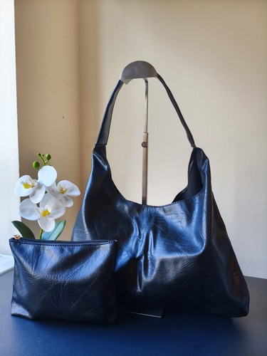 Black faux leather women - black,