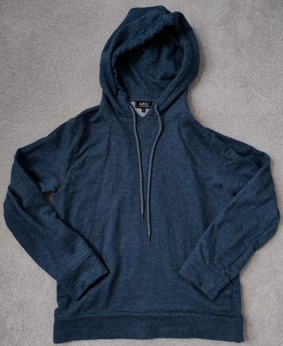 Apc men blue hoodie - apc,