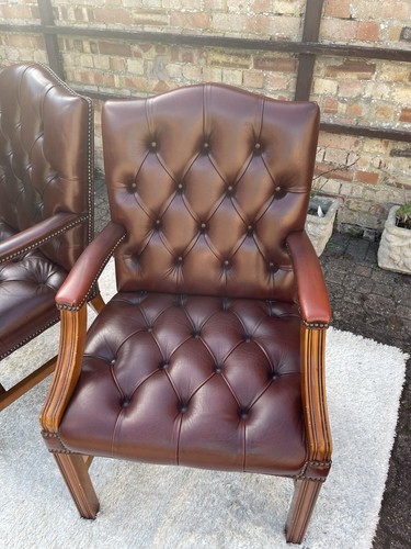 Pair brown leather - pair,