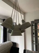 Multi Ceiling Light Fitting with 5 metal grey shades