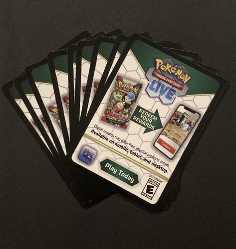 Pokemon online code cards - 20,