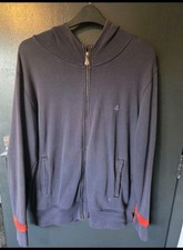 Vivienne Westwood Full Zip Hoodie – Navy with Red Cuffs – Large