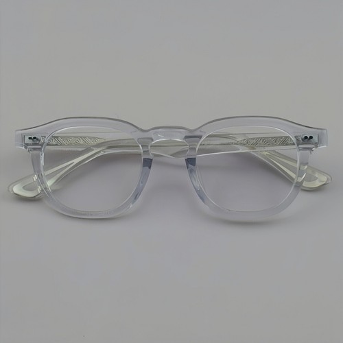 Retro thick acetate glasses - acetate,