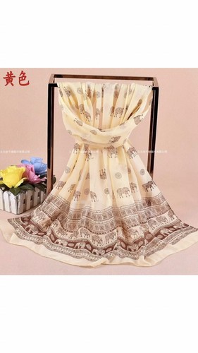 Ladies large beige chiffon - uk,