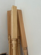wooden staircase spindles pine 