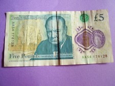  AA54 Bank Of England £5 Five