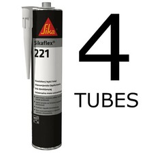 4 x Sikaflex 221 - Black -