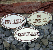 Enamel Signs ENTRANCE