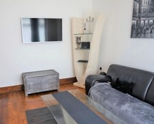 display unit with matching table stone look Italian design 