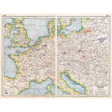 Antique Map 1920 - Industrial