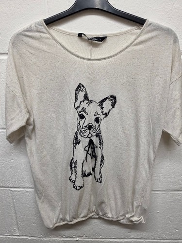 Ladies next dog logo cream - next,
