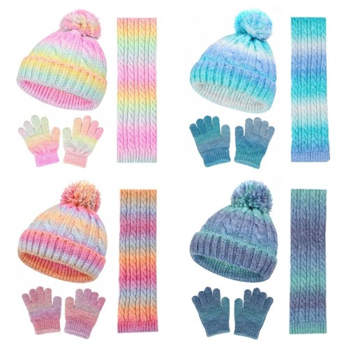 Kids warm hat scarf gloves - hat,