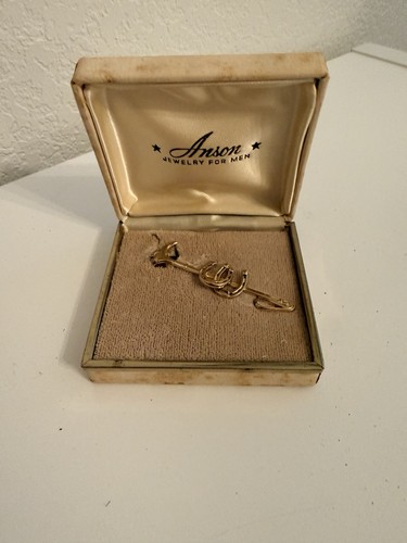 Vintage anson gold tone - vintage, tie