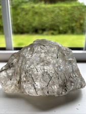 Stunning Large Rutilated Clear Quartz And Black Tourmaline  Specimen