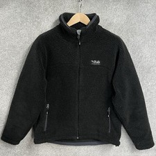 Rab Jacket Mens Extra Large Double Pile Sherpa XL Fleece Original Black Hiking