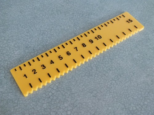 Tactile ruler 15cm - tactile,