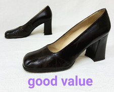 Comme il Faut Shoes UK Size 6 Dark Brown Colour Leather Chunky Heels