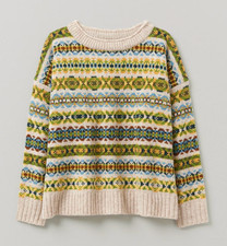 Toast Fair Isle Fern Green