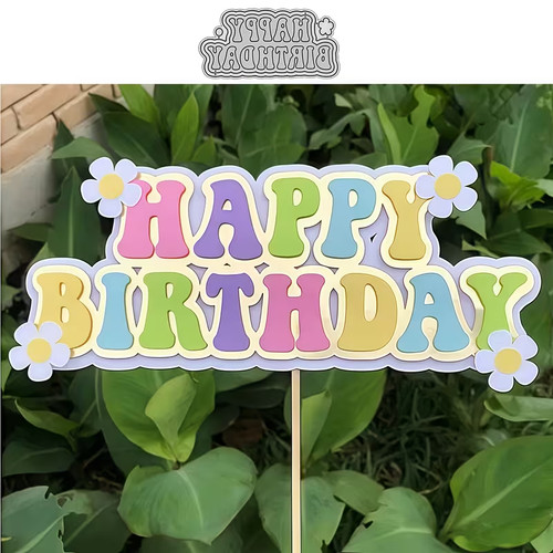 5pc happy birthday cutting - 5pc,